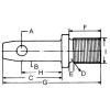 Axe de stabilisateur 22x103mm