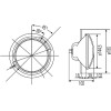 Phare avant à encastrer R2 - pour Deutz-Fahr