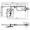 Rétroviseur avec bras télescopique D/G 236x180 EA44 Ø20 CNH