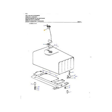 Jauge A Carburant - pour Massey Ferguson - Adaptable - Ref origine : 897389M91