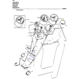 Compte-tours de tracteur - pour Massey Ferguson - Adaptable - Ref origine : 899663M91