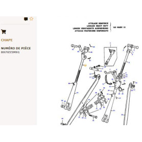 Etrier De Mise A Niveau - pour Massey Ferguson - Adaptable - Ref origine : 897653M92