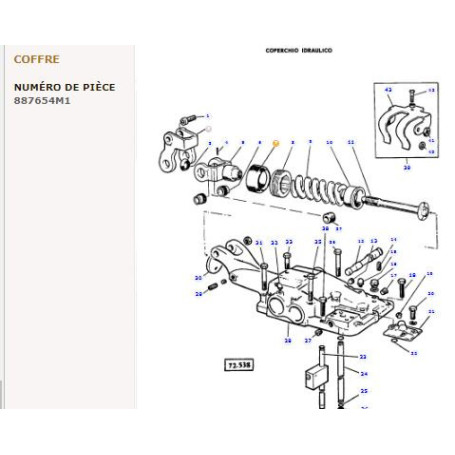 Soufflet (x10) - pour Massey Ferguson - Adaptable - Ref origine : 887654M2