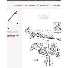 Conduite verticale - Massey Ferguson - Ref: VPK4020