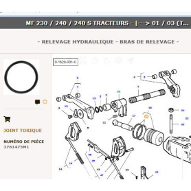 Jeu De Segments De Piston - Massey Ferguson - Ref: VPK3504