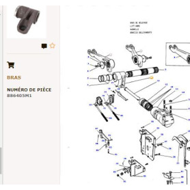 Bras De Levage - Landini, Massey Ferguson - Ref: VPK3102