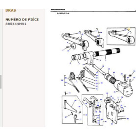 Bras De Levage - pour Massey Ferguson - Adaptable - Ref origine : 885444M91