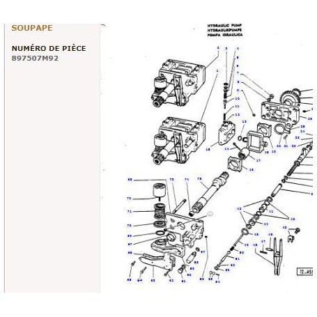 Soupape De Controle - pour Massey Ferguson - Adaptable - Ref origine : 897507M94