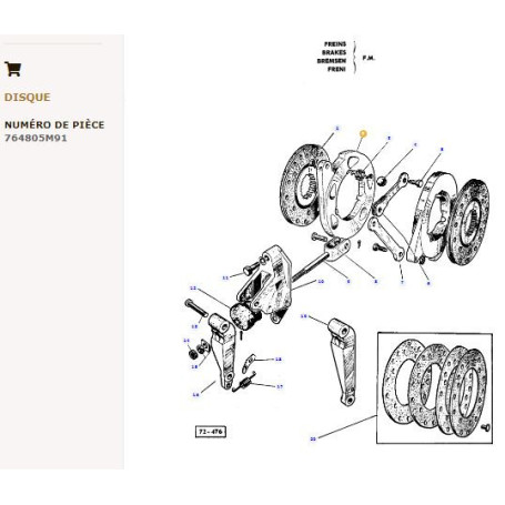 Declencheur - pour Massey Ferguson