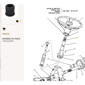 Douille en caoutchouc - pour Massey Ferguson - Adaptable - Ref origine : 1853210M1