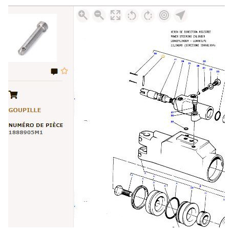 Necessaire De Reparation - pour Massey Ferguson - Adaptable - Ref origine : 182723M1