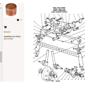 Bague - pour Massey Ferguson - Adaptable - Ref origine : 897235M1