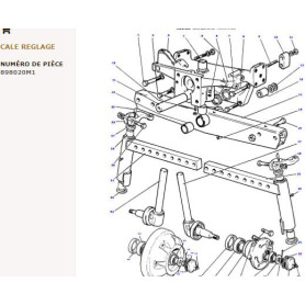 Cale - pour Massey Ferguson - Adaptable - Ref origine : 898020M1