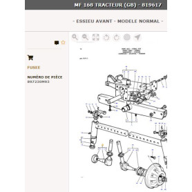 Broche droite - Massey Ferguson - Ref: VPJ1011