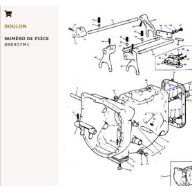 Joint (x10) - pour Massey Ferguson - Adaptable - Ref origine : 1861966M2