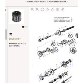 Roulement - Massey Ferguson - Ref: VPH1314