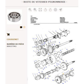 Roulement - Massey Ferguson - Ref: VPH1313