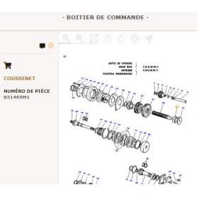 Roulement - pour Massey Ferguson - Adaptable - Ref origine : 831469M1