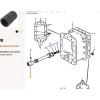 Accouplement - pour Massey Ferguson - Adaptable - Ref origine : 1680189M1