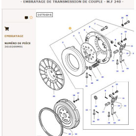 Ensemble commande principale - Landini, Massey Ferguson - Ref: VPG1403