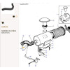 Durite de filtre à air - pour Massey Ferguson - Adaptable - Ref origine : 884545M1