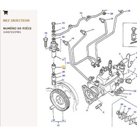 Injecteur Bdll150S6705 - Landini, Massey Ferguson - Ref: VPD2629