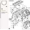 Joint principal pour carter arrière - pour Massey Ferguson - Adaptable - Ref origine : 4223587M1