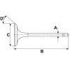 Soupape d'échappement - pour Massey Ferguson - Adaptable - Ref origine : 741937M1