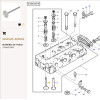 Soupape D'Admission (x4) - pour Massey Ferguson - Adaptable - Ref origine : 739027M1