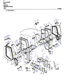 Verrou de porte intérieur en chrome - pour Massey Ferguson - Adaptable - Ref origine : 1870738M1