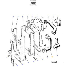 Durite - Landini, Massey Ferguson - Ref: 898748M1N