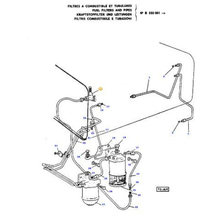 Robinet de purge gasoil - pour Massey Ferguson