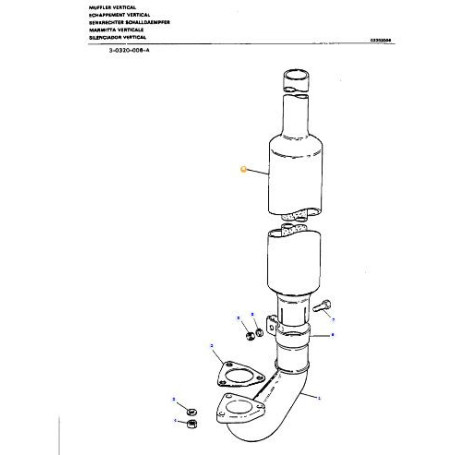 Échappement - pour Massey Ferguson