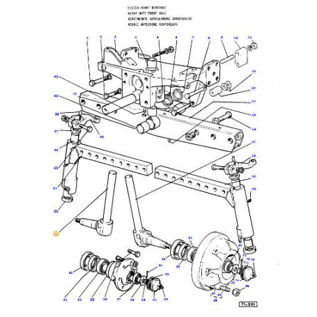 Fusée droite - pour Massey Ferguson