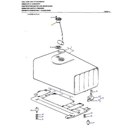 Capteur niveau carburant - pour Massey Ferguson