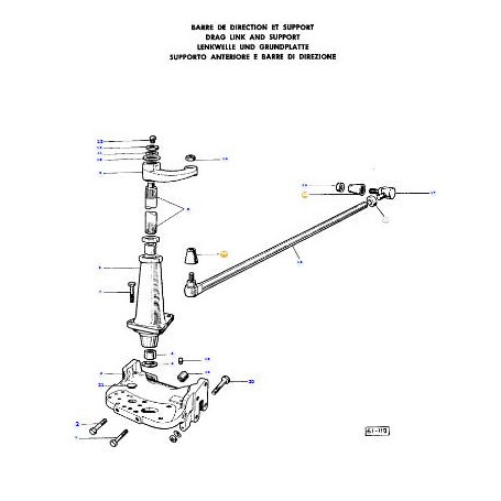 Soufflet pour rotule - pour Massey Ferguson