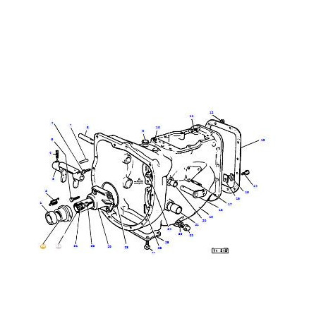 Support de roulement - pour Massey Ferguson