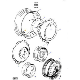 Boulon de roue - Massey Ferguson - Ref: 828217M1GP