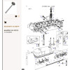 Soupape d'échappement p/ Perkins - pour Massey Ferguson - Adaptable - Ref origine : 737640M1