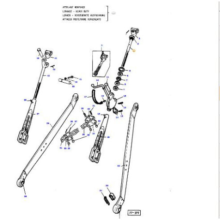 Bras de relevage cpl. - pour Massey Ferguson