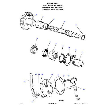 Arbre de transmission - pour Massey Ferguson