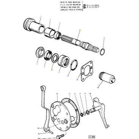 Arbre de transmission - pour Massey Ferguson