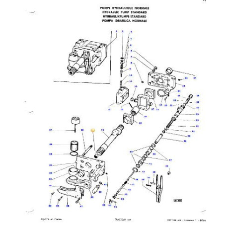 Roulement à aiguilles - pour Massey Ferguson