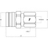 Valve de freinage mâle M20x1.5-12S - pour Massey Ferguson