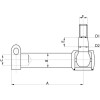 Extrémité de rotule de direction - pour Massey Ferguson