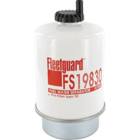 Séparateur d'eau Fleetguard - Réf: FS19830 - Case IH, Claas, Massey Ferguson, McCormick, Valtra / Valmet - Ref: 