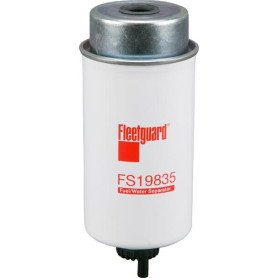 Séparateur d'eau de gasoil Fleetguard - Réf: FS19835 - Case IH, Claas, New Holland, Valtra / Valmet - Ref: FS198