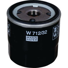 Cartouche filtre d'huile lubrif - Ref : W71232 - Marque : MANN-FILTER