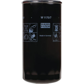 Cartouche filtre d'huile lubrif - Ref : W11707 - Marque : MANN-FILTER