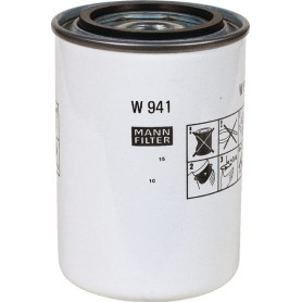 Cartouche filtre à huile - Ref : W941 - Marque : MANN-FILTER